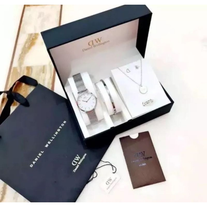 Jam Tangan Wanita Daniel Wellington - One Set Jam Tangan Bran DW Original Import