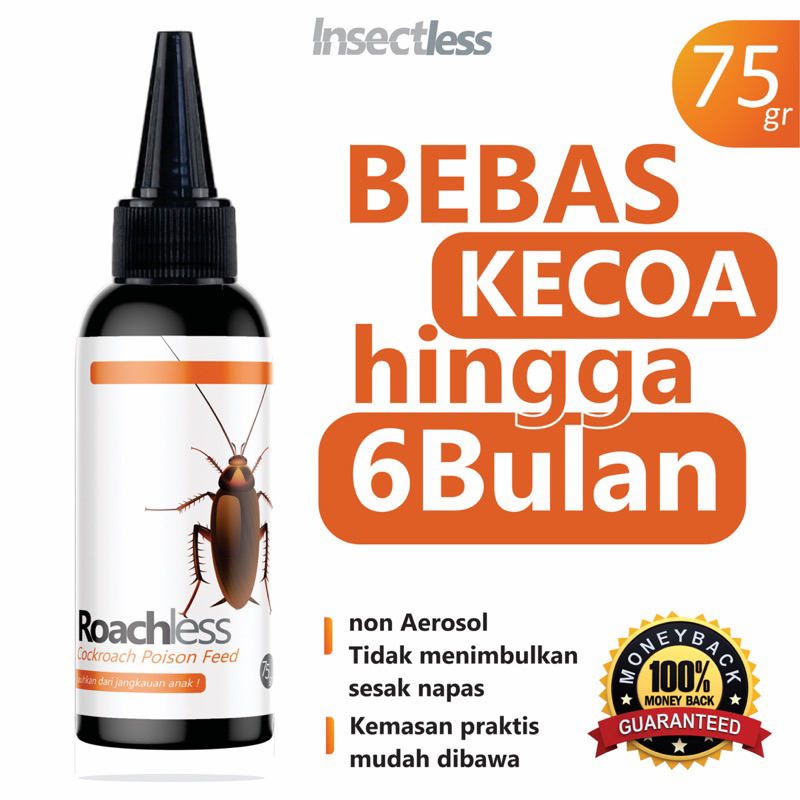 ROACHLESS gel 75 gr - Racun Kecoa / pembasmi kecoa / Racun Kecoa Ampuh / Pembasmi Kecoa Ampuh /
