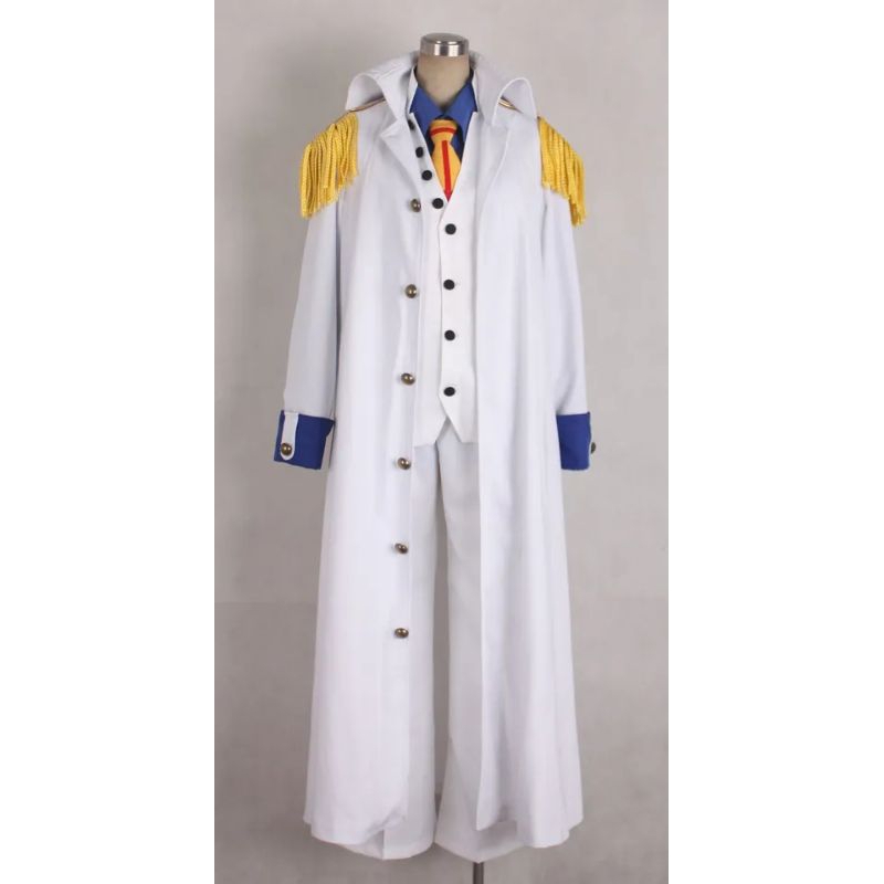 Anime Admiral Aokiji Kuzan Cosplay Costume Marine Costume Hallowen Party Costume