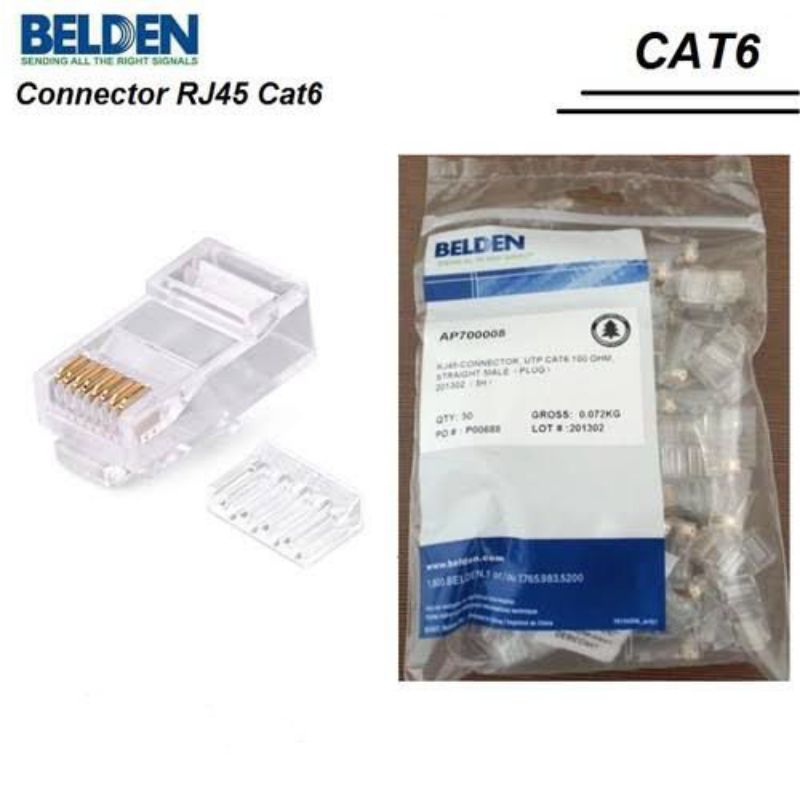 Connector RJ45 Cat6 Ecer