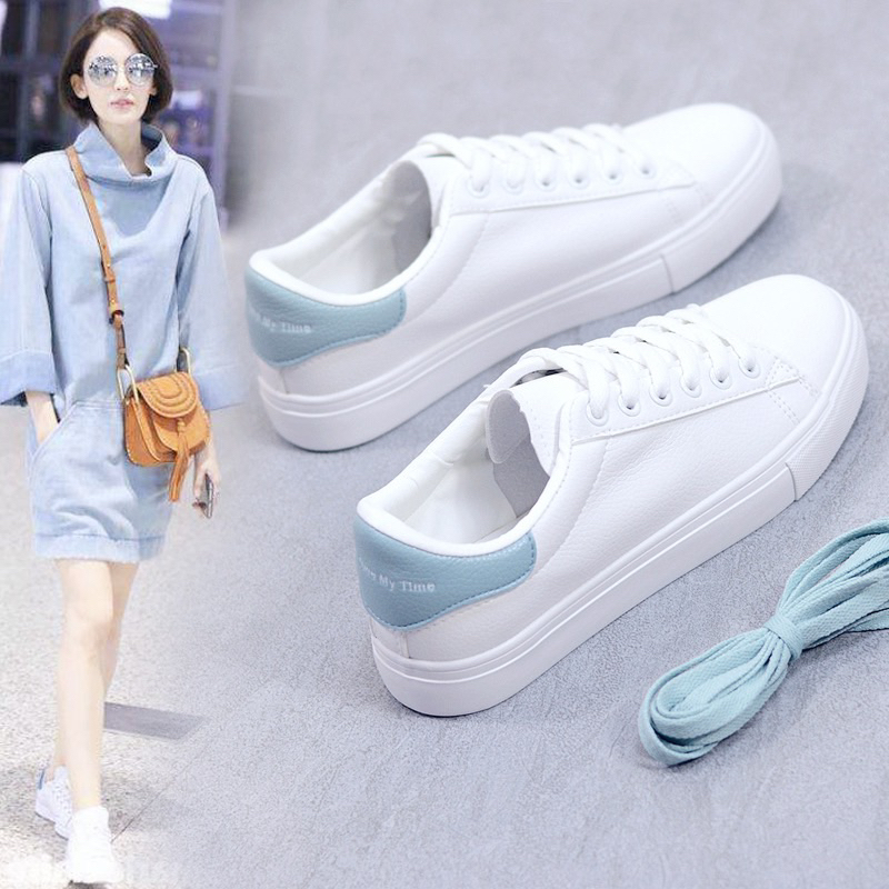 GROSIRTAS LV0115 Sepatu Sneakers Wanita Putih Import KOREA / Sepatu Fashion Premium Quality