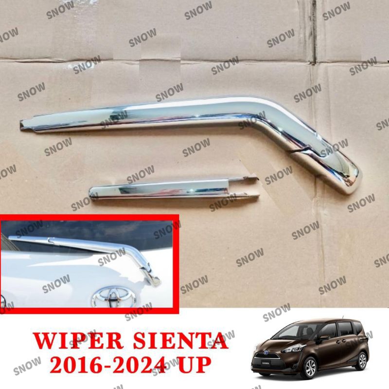 Cover Wiper Belakang Toyota Sienta Chrome