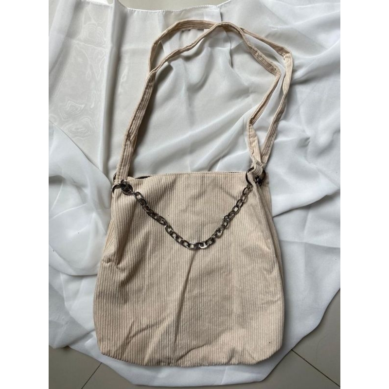 Tas Tote Wanita Bahan Corduroy/Totebag Corduroy