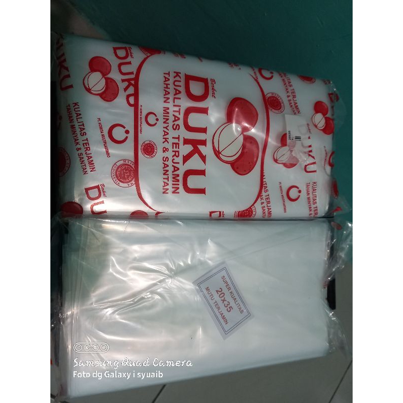 

plastik PE minyak dan santan 20x35