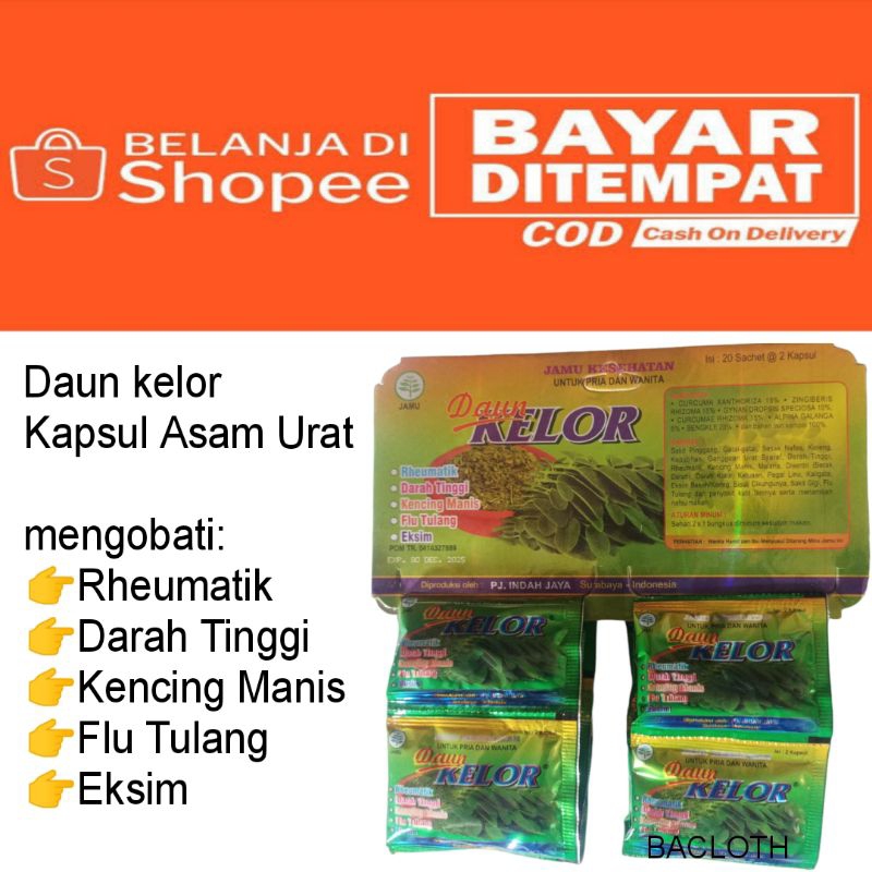 

Kapsul Daun Kelor Renceng obt asam urat