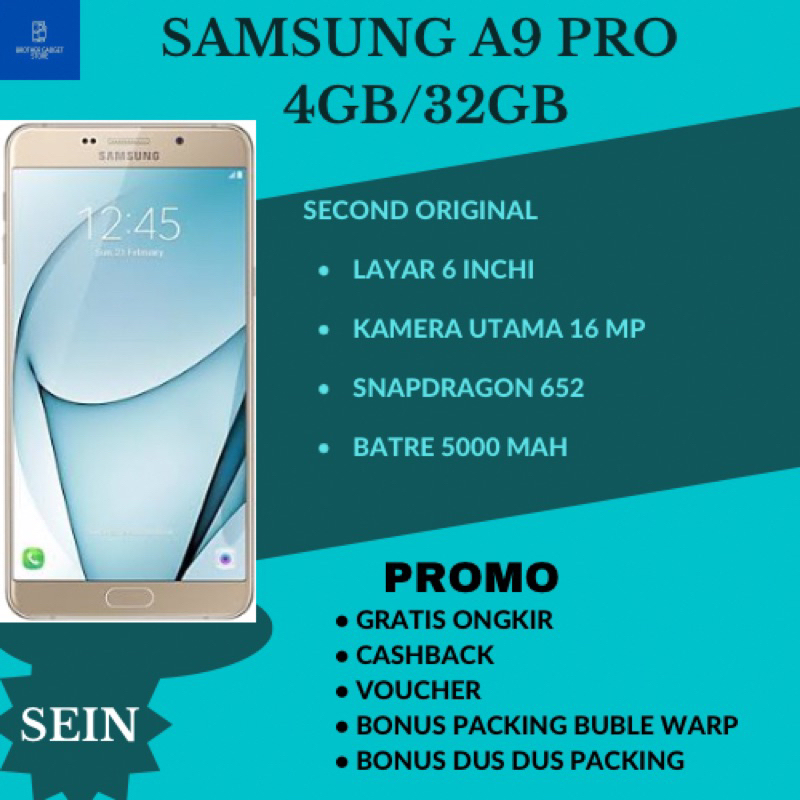 Samsung A9 Pro Ram 4/32Gb murah