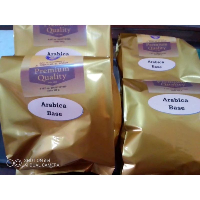 

Biji Kopi Arabica Base 500gr Premium Cap Teko Kopi Lokal Bogor