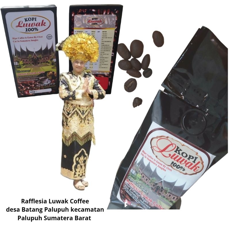 

Rafflesia luwak Coffee 100 gram biji kopi sangrai