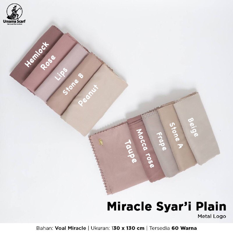 SEGIEMPAT MIRACLE SYAR’I PLAIN METAL LOGO