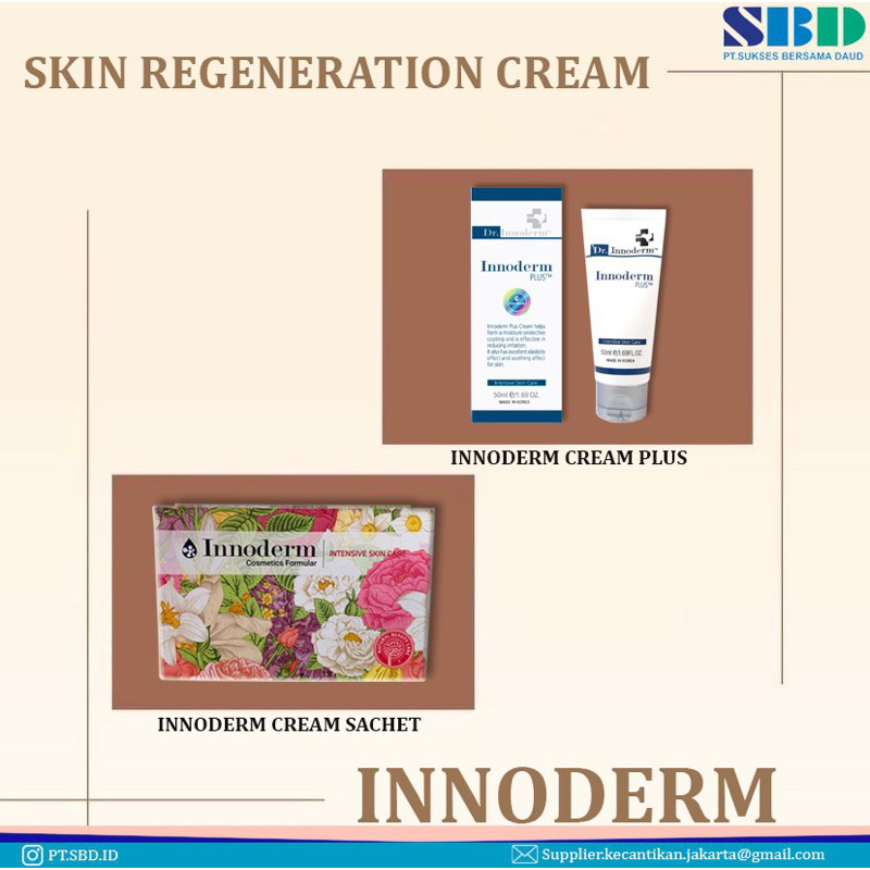 Innoderm cream plus krim anti iritasi anti kemerahan after treatment laser peeling dermaroller dermapen