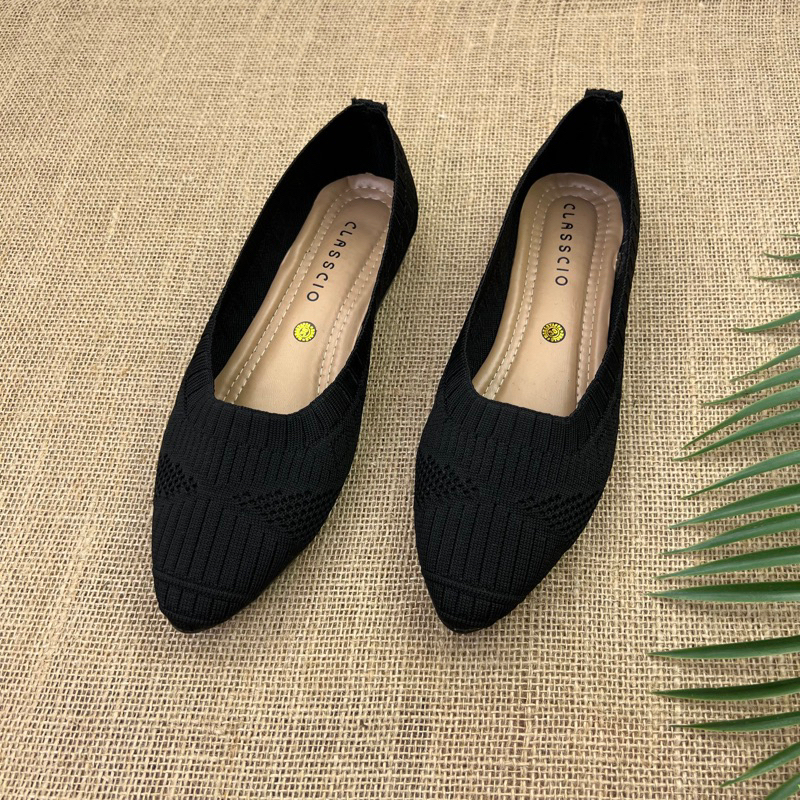 MAARASYAFFA - SEPATU FLAT WANITA RAJUT CS 05