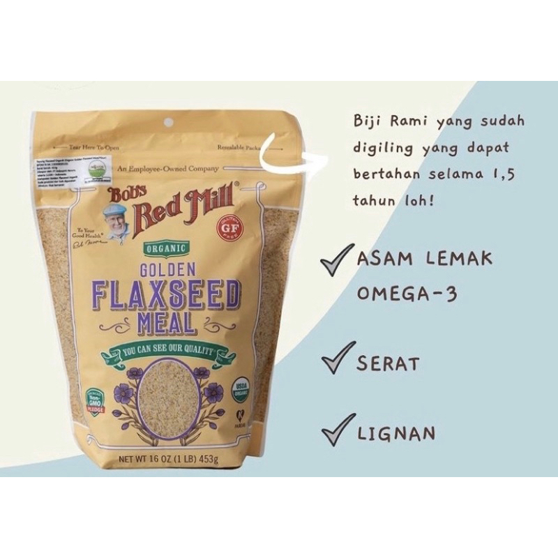 

Bob’s Red Mill Organic Golden Flaxseed Meal