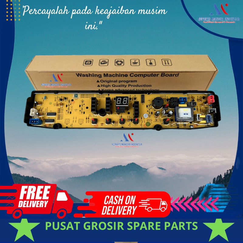 POLYTRON PAW 7010  PAW 8010 PAW 9010 modul pcb mesin cuci Top Loading