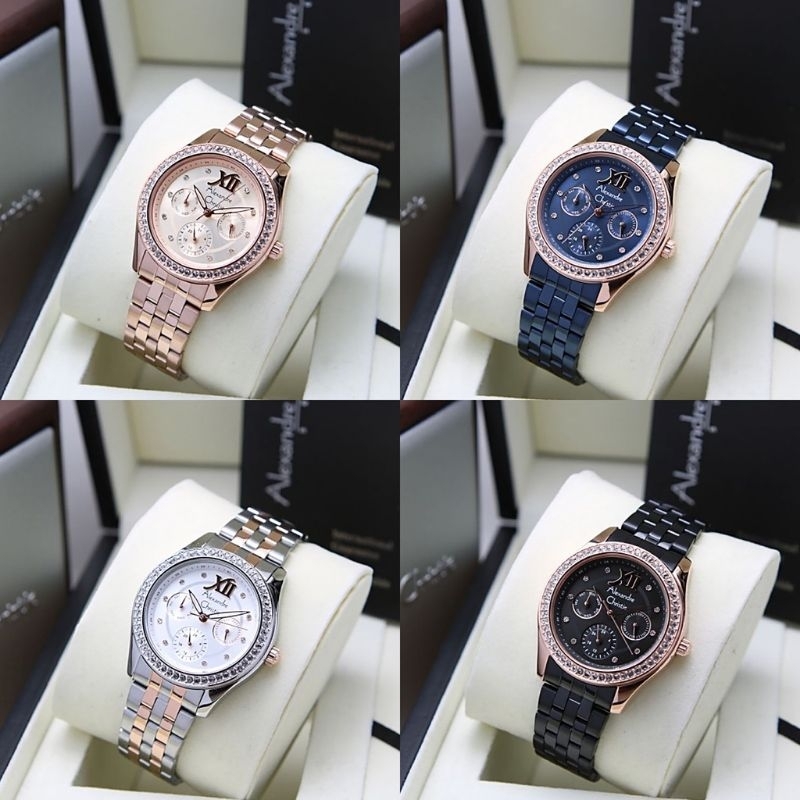 jam wanita alexandre christie ac 2496/2496 original
