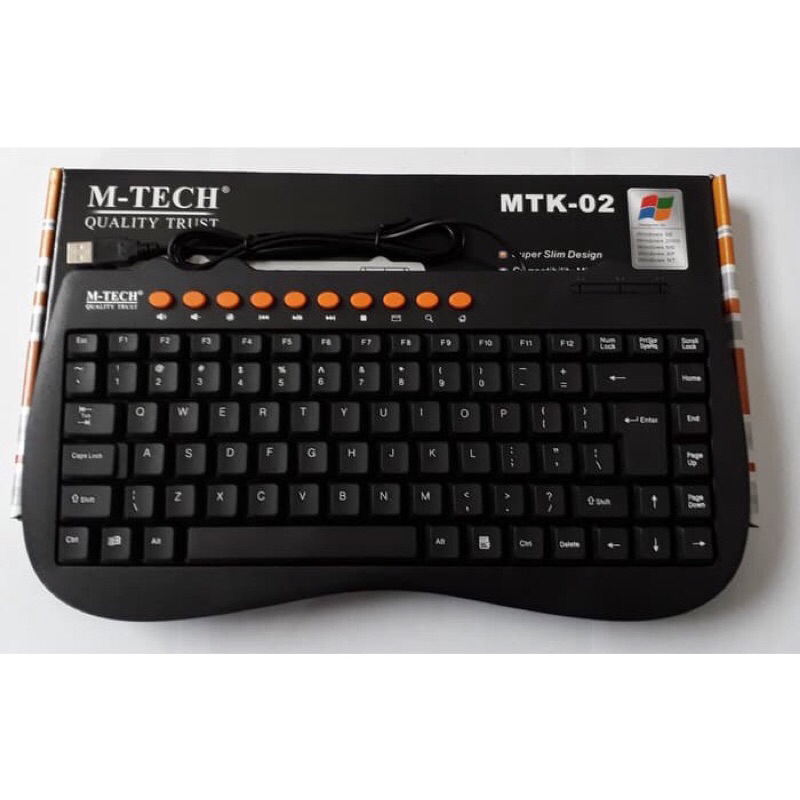 keyboard komputer & laptop mtech mtk 02 multimedia