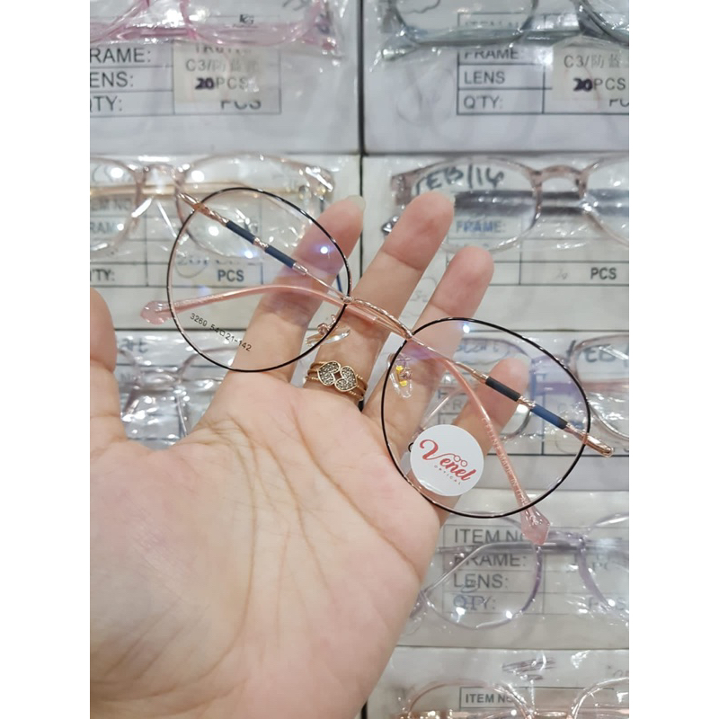 KACAMATA ANTI RADIASI WANITA MODEL KOREA KEKINIAN KODE 3260