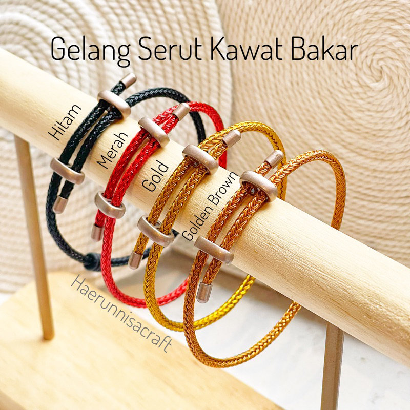 Gelang Kawat Bakar Waterproof Anti Air Tali Serut Hongkong