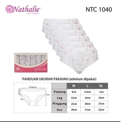 Celana Dalam Kertas wanita NTC 1040 isi 6 pcs