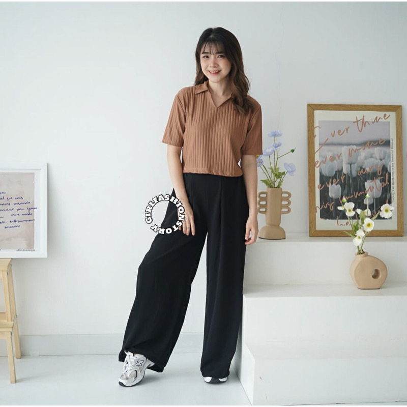 GFS DISTY HORNET KNIT TOP KAOS WANITA
