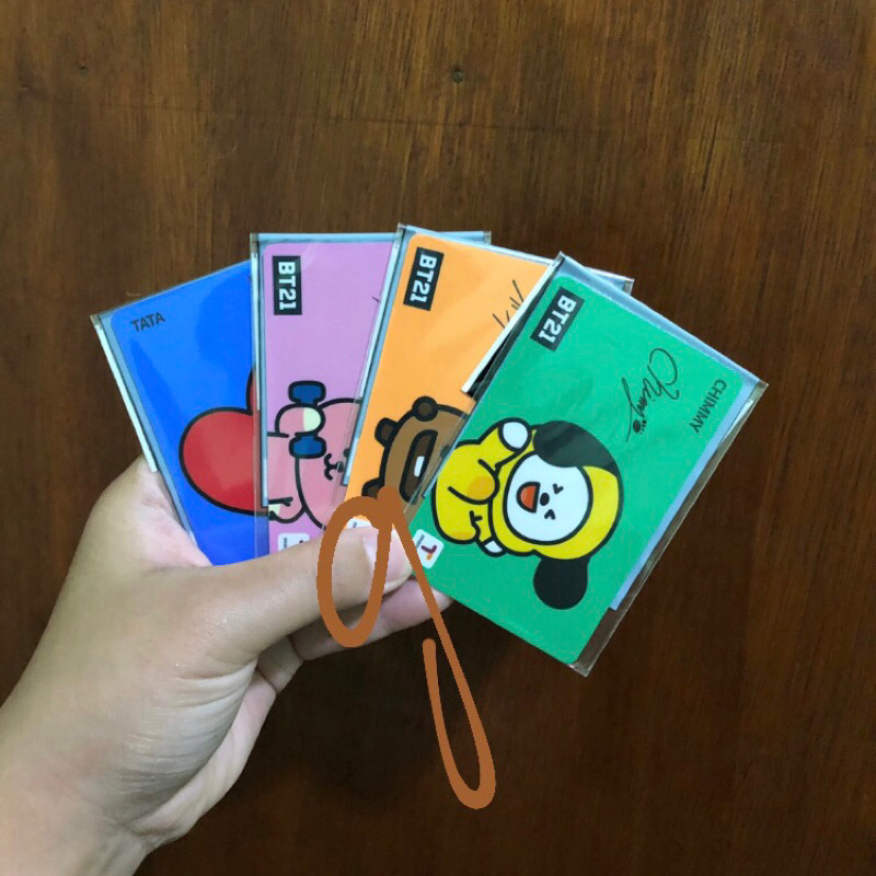 Official T-Money BT21 [Chimmy, TATA, Cooky, Shooky]