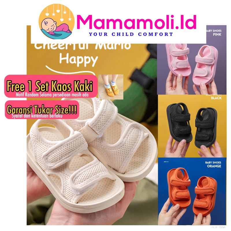 Sendal / Sandal Gunung Anak Cheerfull Mario Original/ Sandal Anak / Sendal Anak / Sandal Gunung Anak Laki Laki / Perempuan / Sepatu Anak Laki Laki /Sepatu Anak Perempuan / Slop Selop Anak/ Kaos Kaki Anak Bayi Laki Perempuan/ Kids Shoes/Children Shoes