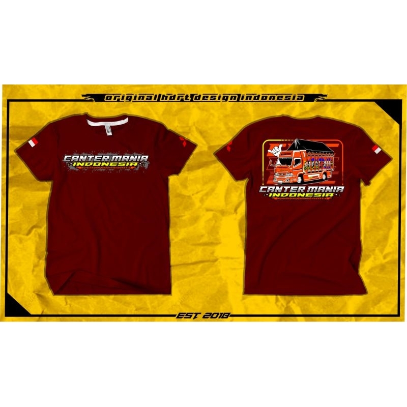 KAOS TRUCK CANTER MANIA || KAOS TRUK CANTER MANIA || KAOS CANTER MANIA || BAJU KAOS TRUCK CANTER MAN