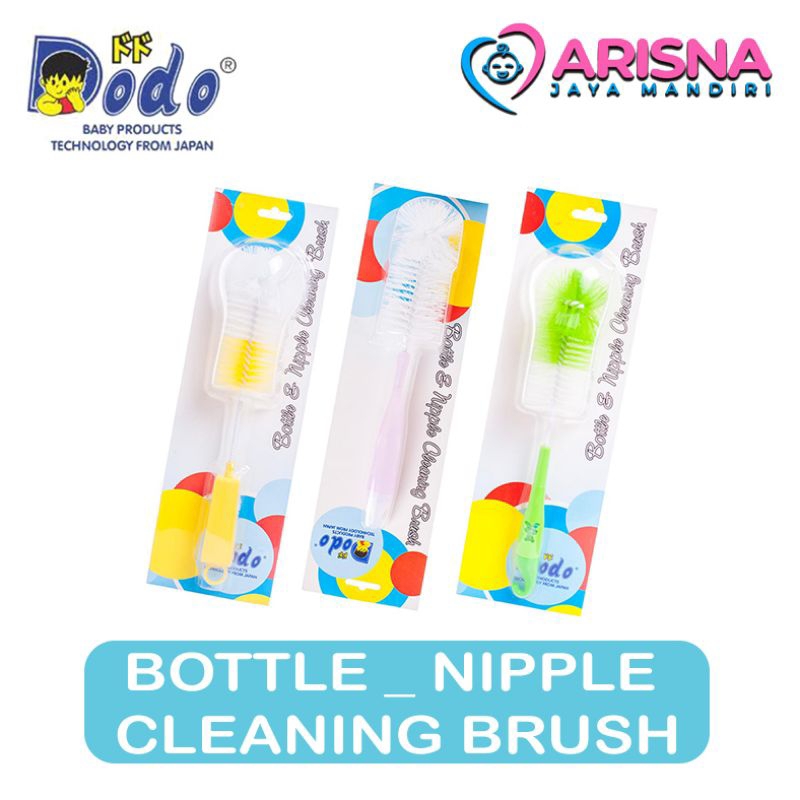 DODO Sikat Pembersih Botol Dan Dot/Dodo Bottle & Nipple Cleaning Brush.