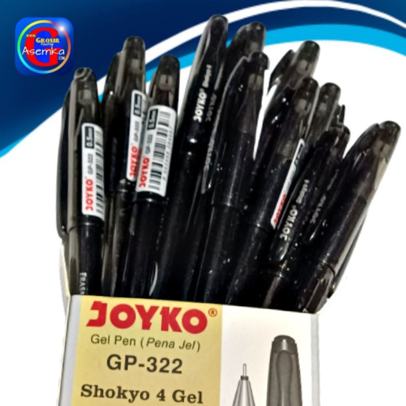 Erasable Gel Pen Pulpen Dapat Dihapus Joyko GP-322  Shokyo 4 Gel 0.5 mm 12pcs