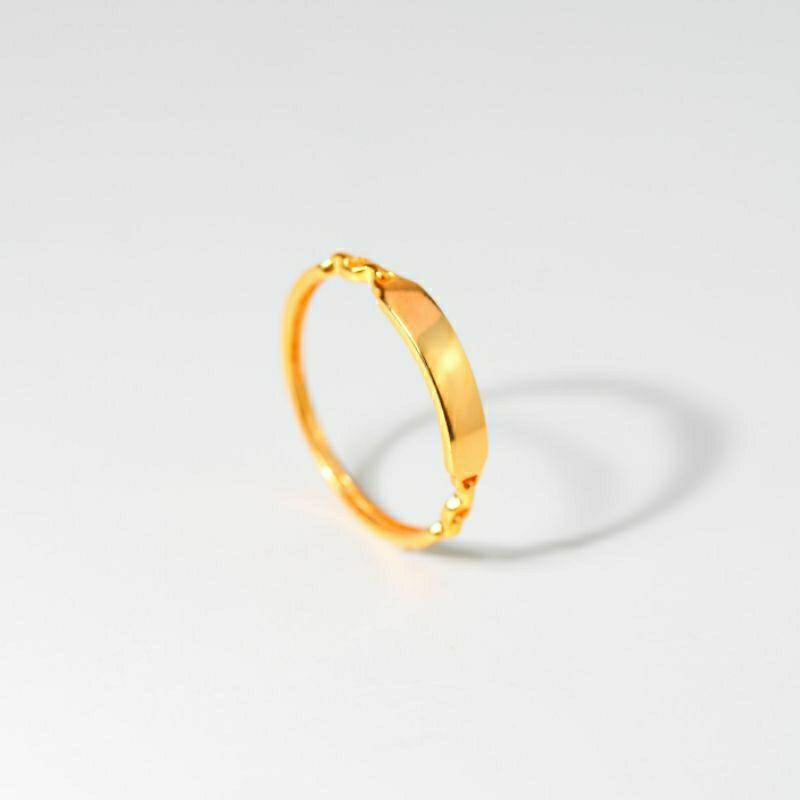 Cincin Emas Custom Variasi Rantai Samping - Toko Emas Gadjah