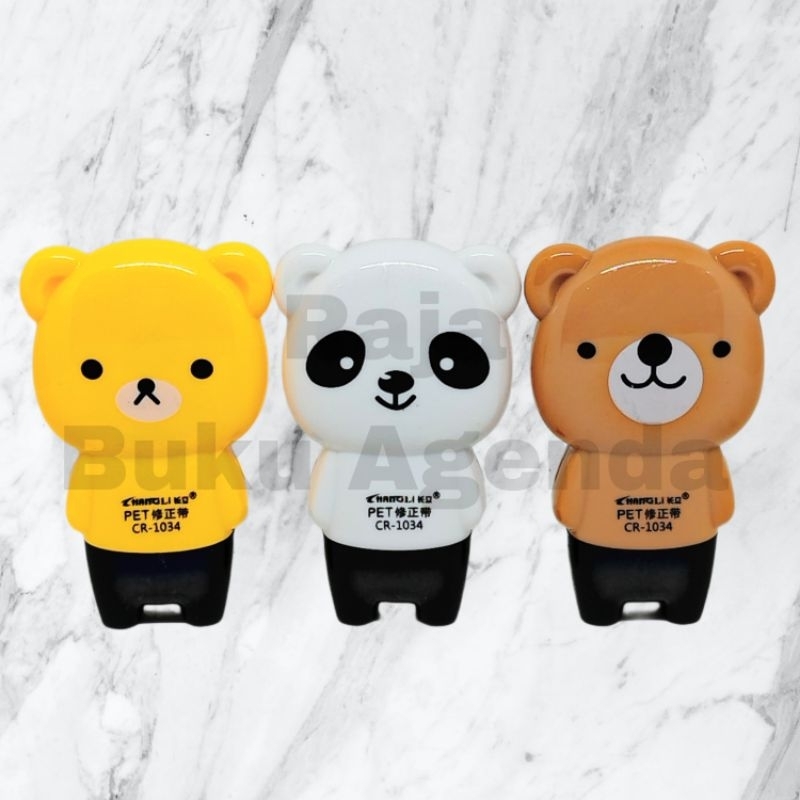 

Tip ex Kertas Roll Karakter BERUANG BEAR Lucu Changli CR-1034 6 Meter Correction Tape Aesthetic Murah