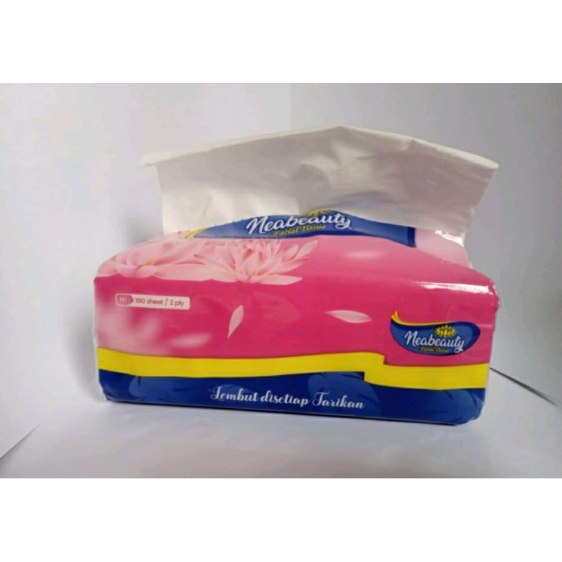 TISSUE NEABEAUTY 180 SHEETS TISU 180 LEMBAR TISU WAJAH HALUS BERKUALITAS 1 PCS FACIAL TISSUE VD