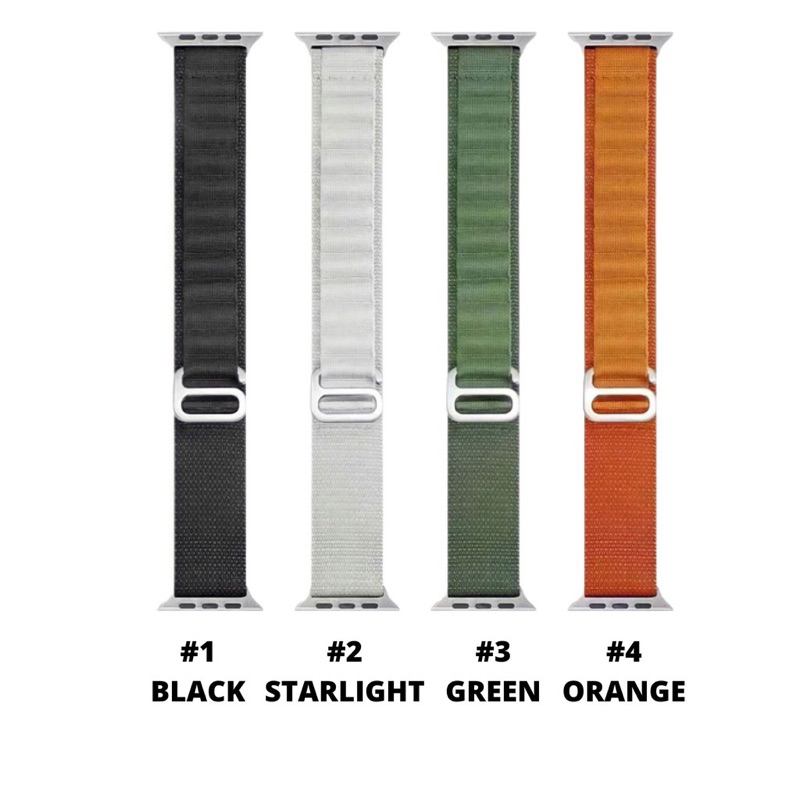 Strap Alpine untuk Apple watch series 1 2 3 4 5 6 7 8 9 ULTRA SE IWO HW 41 49 45 42 44 38 40mm Tali Jam Tangan Strap ALPINE LOOP NYLON Sport Band iwatch