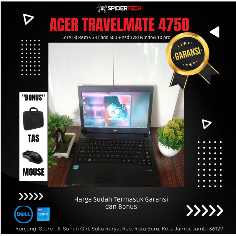 laptop acer travelmate 4750 second berkualitas