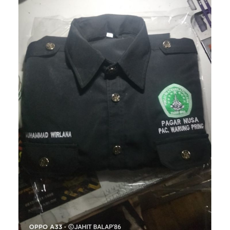 Baju  kemeja pdh,safari,pdl / baju pengurus pagar nusa ( bisa custom nama/logo)