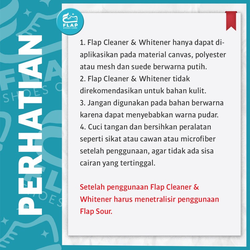 Flap Shoes Cairan Pemutih Sepatu Kanvas Putih