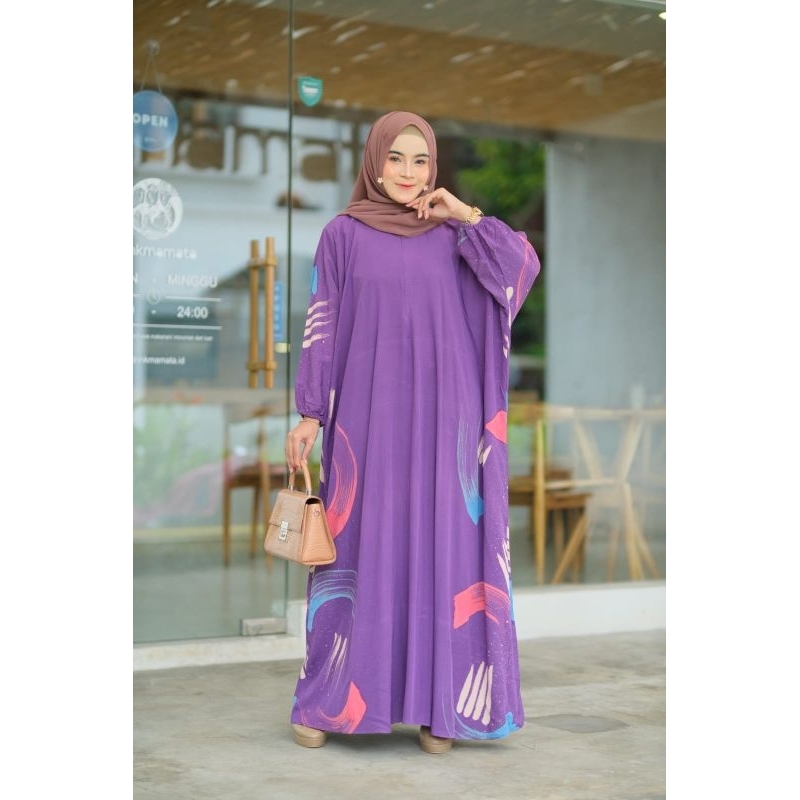 Gamis Kaftan Super Jumbo - Areum Dress - Metasha - Daster Lowo Jumbo