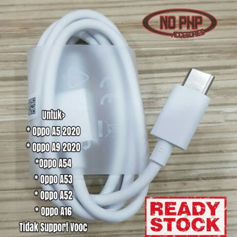 PROMO KABEL DATA CHARGER OPPO A5 A9 2020 (USB TYPE C) ORIGINAL 100%