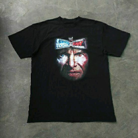 kaos smack down vs raw hitam