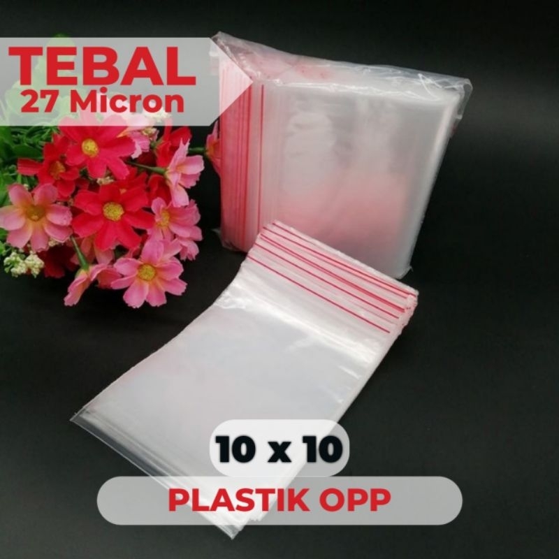10x10 Plastik OPP (Seal/Lem) TEBAL 27 Micron