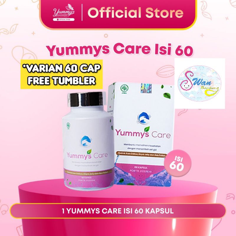 YummysCare Kapsul ekstrak Ikan Gabus dengan Royal Jelly dan Beepolen / Yummys Care Membantu menyembuhkan luka Sesar 30 &amp; 60 Capsule