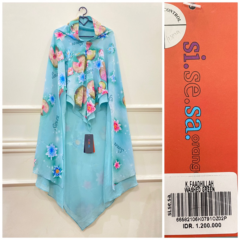 Sale Khimar sisesa fadilah washed green