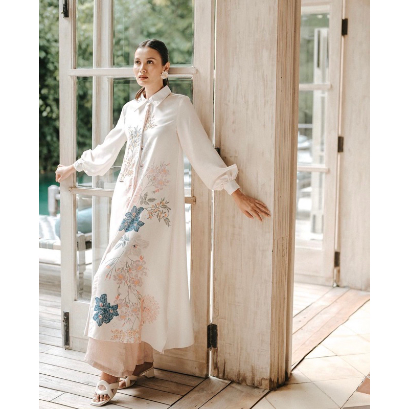 Stella Shirt Dress White Size M By Wearing Klamby