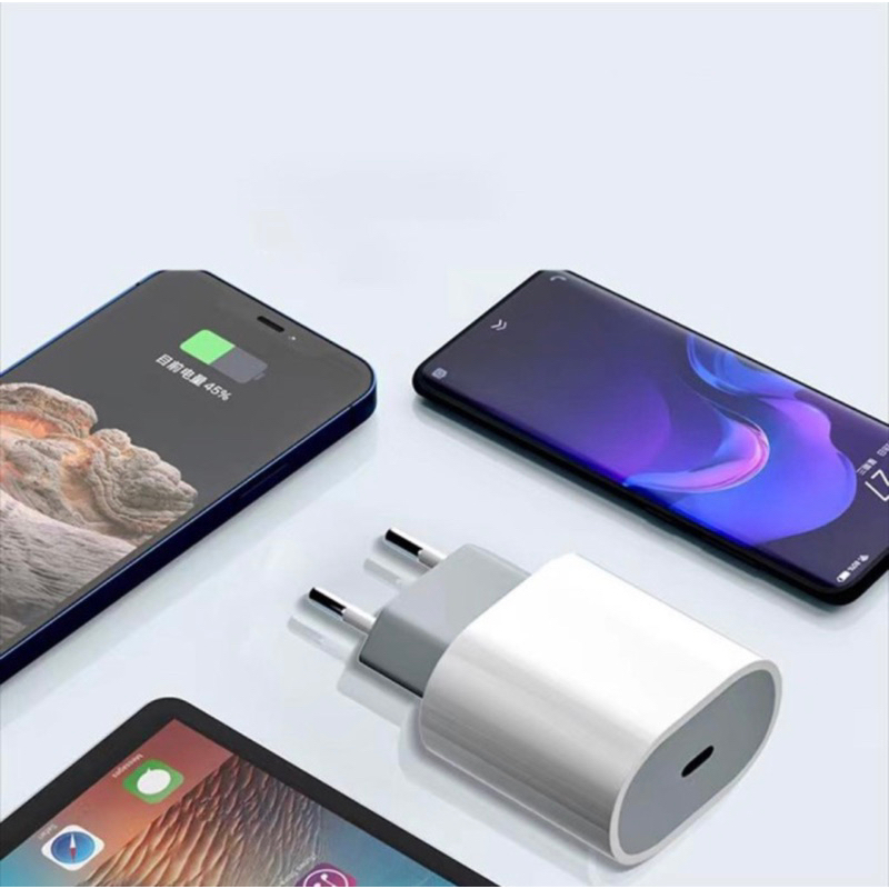 Adapter Charger Lightning 25w USB C Support Fast Charging - Adapter Charger Lighting USB C