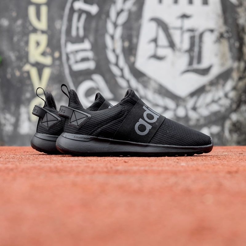 Adidas Cloudfoam Lite Racer Adapt Slip On Triple Black Unisex Original