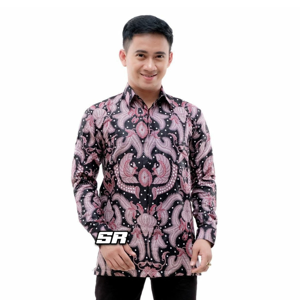 KEMEJA BATIK PRIA LENGAN PANJANG M L XL XXL SERAGAM EKSLUSIF BISA BAYAR DI RUMAH