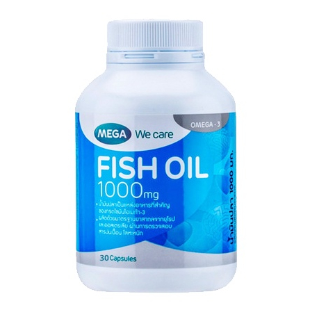MEGA FISH OIL 1000 MG BOTOL ISI 30 KAPSUL -  Tablet minyak ikan