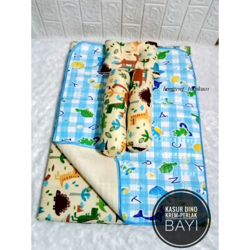 kasur bayi+perlak bayi/alas ompol bayi (1 paket dapat 2)