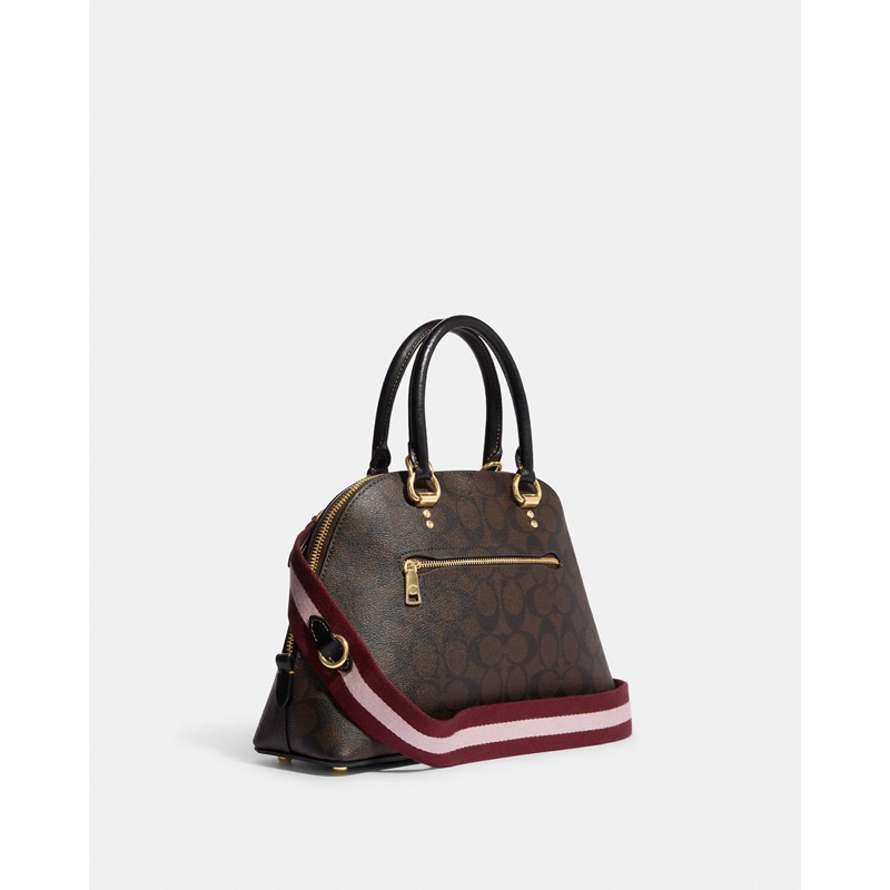 Coach Katy Satchel In Signature Canvas With Ski Patches (CE594)