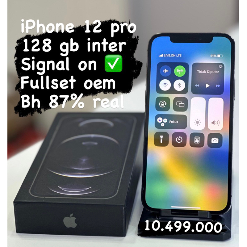 Seken iphone 12 pro 128 gb signal on