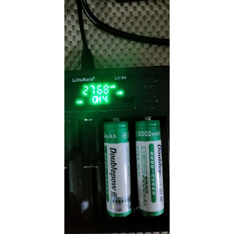 Doublepow Baterai 18650 Rechargeable 3.7 V 3000 mAh 1 PCS - DP18650 Real Capacity 2768 mAh